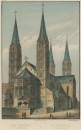 Bamberg. - Gesamtansicht. - "Das Münster in Bamberg / La Cathedrale de Bamberg".