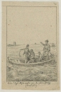 Maritimer Zeichner des 19. Jhd. - "Bootsfahrt".
