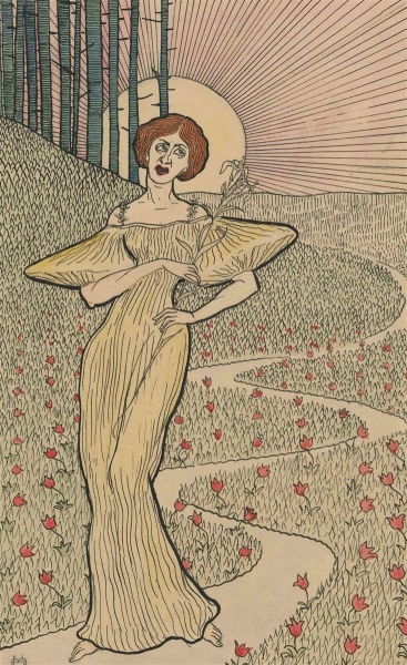 Monogrammist des Jugendstil - Lilie des Thales.
