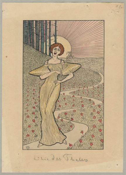 Monogrammist des Jugendstil - Lilie des Thales.