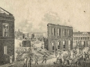 Braunschweig. - Residenzschlosss. - "Das Residenzschloss in Braunschweig (am 8. Sept. 1830)".