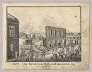 Braunschweig. - Residenzschlosss. - "Das Residenzschloss in Braunschweig (am 8. Sept. 1830)".
