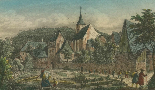 Kloster Engelthal (Wetterau). - Gesamtansicht. - Kloster...