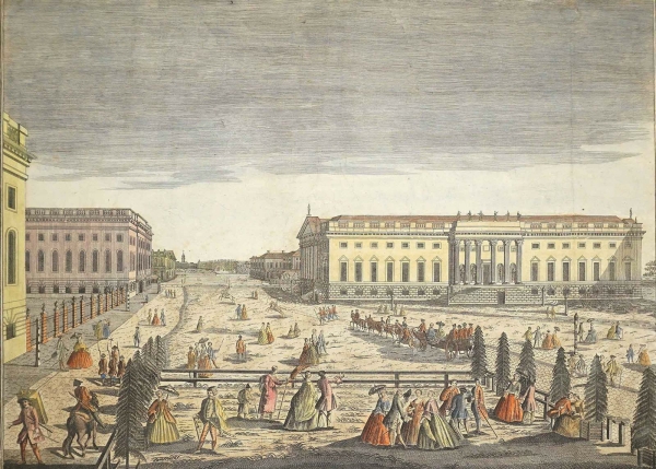 Berlin. - Staatsoper & Prinz-Heinrich-Palais. - Vista de La Casa, O Del Teatro de lOpera de Berlin en Fronte de Palacio Real.