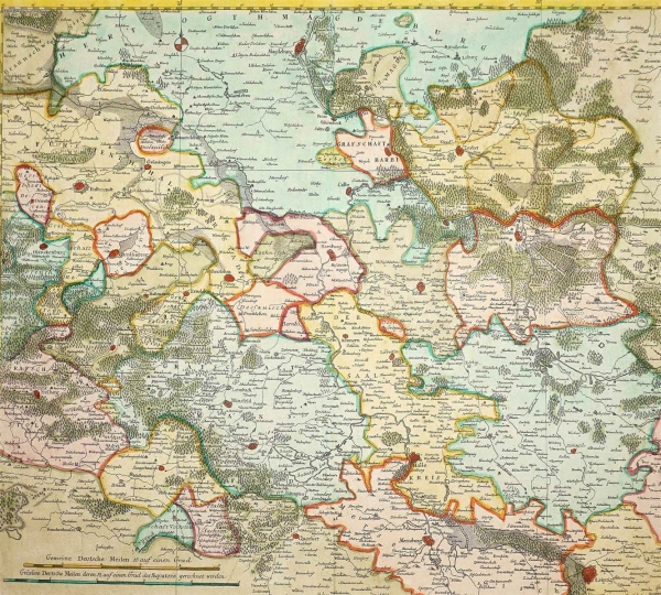 Sachsen-Anhalt. - Karte. - Tabula Geographica Principatus...