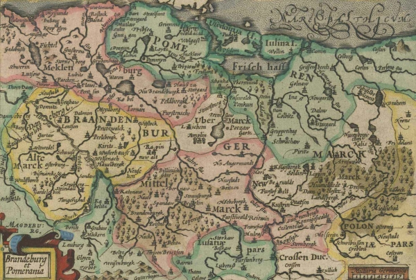 Brandenburg. - Landkarte. - Brandenburg et Pomerania.