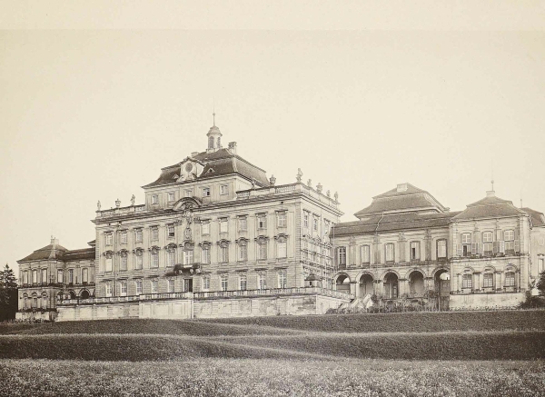 Ludwigsburg. - Ansicht des Residenzschlosses. - Schloss...