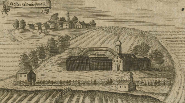 Griesstätt. - Kloster Altenhohenau. - Kurbayerischer Atlas. - "Closter Altenhohenau".