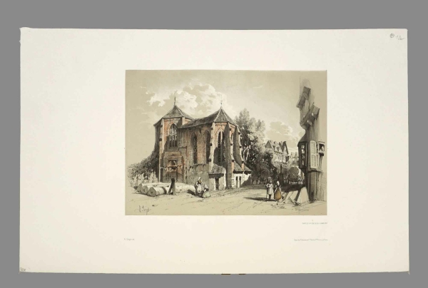 Kopie von Hamburg. - Innenansicht. - A. Mayer. - Interieur De la Bourse de Hambourg en 1838.