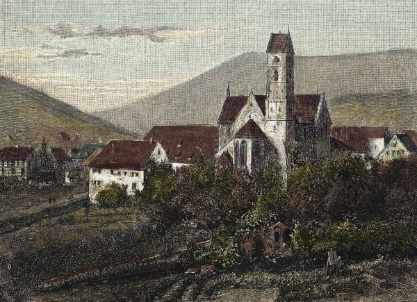 Alpirsbach. - Klosteransicht. - Kloster, Allpirsbach.
