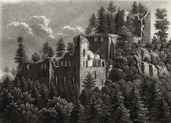 Baden-Baden. - Schlossansicht. - Ruines Du Vieux Chateau.