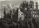 Baden-Baden. - Schlossansicht. - "Ruines Du Vieux Chateau".