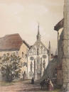 Baden-Baden. - Kirchenansicht. - Lemercier. - "Convent de Lichtenthal / Kloster Lichtenthal".