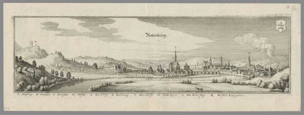 Rotenburg a.d. Fulda. - Panoramaansicht. - Merian. - Rotenburg.