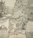 Höchstädt a.d. Donau. - Gefechtsplan. - "Plan de la glorieuse Bataille dHochstet gagnée par le Alliez le 13 Aoust 1704".
