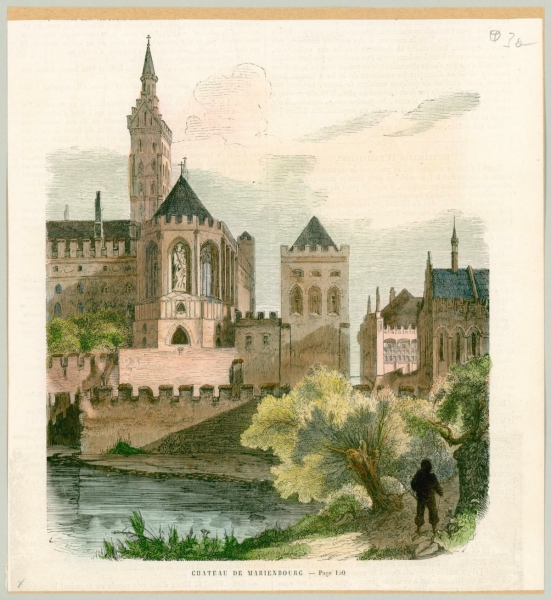 Marienburg / Malbork. - Schlossansicht. - Chateau de Marienbourg.