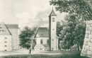 Königstein (Sächsische Schweiz). - Gesamtansicht. - Renner & Ketzschau. - "Die Kirche auf der Festung Königstein".