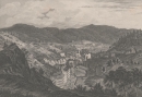 Karlsbad / Karlovy Vary. - Panoramaansicht. - Poppel. -...
