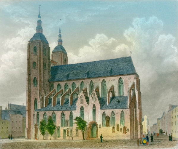 Breslau / Wrocław. - Kirchenansicht. - Würbs & Kurz. - "Die St. Maria-Magdalena-Kirche in Breslau".