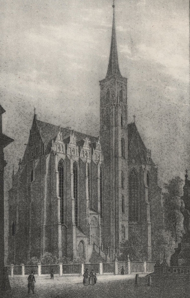 Breslau / Wrocław. - Kirchenansicht. - "Die Kreuzkirche in Breslau".