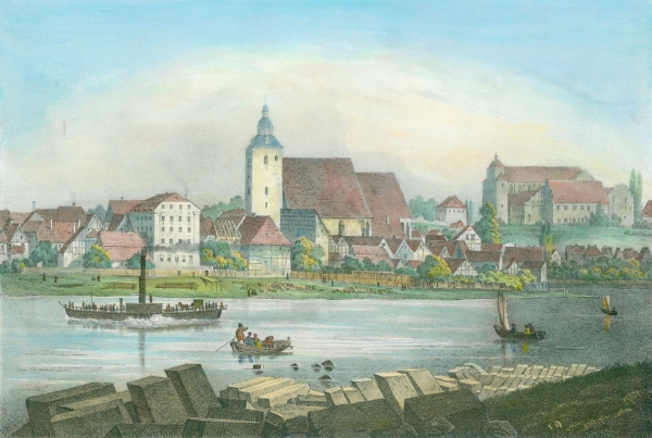 Havelberg. - Flusspanorama. - Bürger & Weider. - "Havelberg".