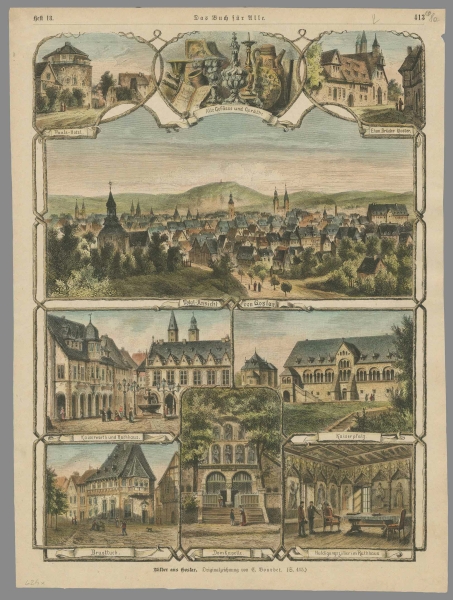 Goslar. - Mehransichtenblatt. - Bilder aus Goslar.