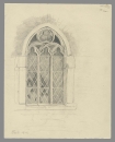 Goslar. - Studie eines Gotischen Fensters. - "Goslar 1912"
