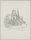 Schulpforte (Naumburg). - Kirche der Abtei Pforte. - "Kirche in Schulpforta (Aug. 1860)".