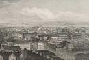 Dresden. - Vogelschau. - "Panorama der K.S. Residenzstadt Dresden und ihrer Umgebungen - Südwestliche Ansicht".