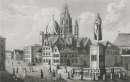 Mainz. - Dom und Gutenbergplatz. - "Gutenberg Platz in Mainz".