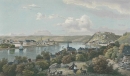 Koblenz. - Gesamtansicht - Lang nach Bamberger. - "Ansicht von Coblenz und der Festung Ehrenbreitenstein".