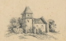 Zeichner des 19. Jhd. - "Alte Kirche"