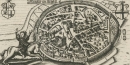 Münstermaifeld. - Vogelschau. - Meisners Schatzkästlein / Sciographia Cosmica. - "Münster im Meyfelt".