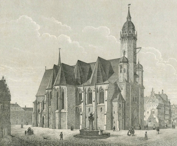 Leipzig. - Nikolaikirche. - "Die Nicolaikirche in Leipzig im sechszehnten Jahrhundert".