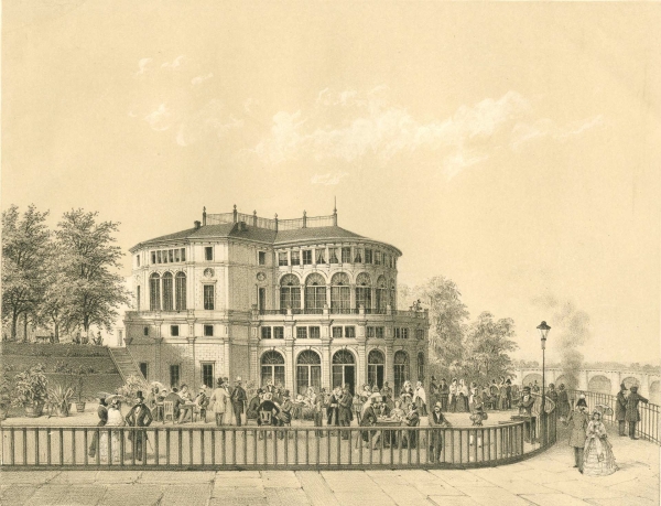 Dresden. - "Das Belvedere auf der Terrasse in Dresden".