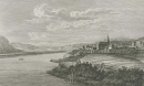 Bad Hönningen. - Schloss Argenfels. - "Ansicht von Hönningen und dem Schlosse Argenfels".