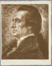 Goethe, Johann Wolfgang. - Porträt. - Karl Bauer. -...