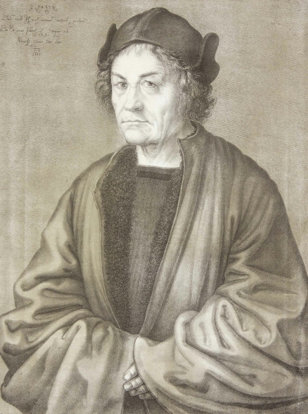 Dürer, Albrecht. - Porträt. - Johann Nepomuk Strixner. - "Bildnis des Vaters".