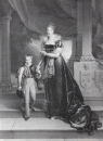 Maria Amalia von Bourbon-Sizilien. - Porträt. - "S. A. R. La Duchesse dOrléans".
