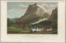 Grindelwald. - Teilansicht. - "The Wetterhorn and Glacier at Grinddwald".