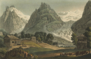 Grindelwald. - Bergpanorama. - "View of the Glaciers...