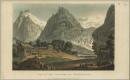 Grindelwald. - Bergpanorama. - "View of the Glaciers of Grindelwald".