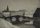 Gesemann, Heinrich. - "Brücke in Neumagen-Dhron".