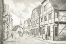 Dülmen. - Gesamtansicht. - "Dülmen, Münsterstraße um 1920".