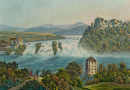 Pfelling (Bogen). - Vedute. - Johann Georg Laminit. - "Pfäling unterhalb Pogenberg an der Donau".
