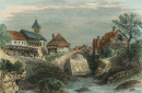 Pfelling (Bogen). - Vedute. - Johann Georg Laminit. - "Pfäling unterhalb Pogenberg an der Donau".