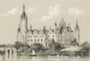 Schwerin. - Schloss. - Robert Geißler. - "Schwerin - Grossherzogliches Schloss (Ostfront)".