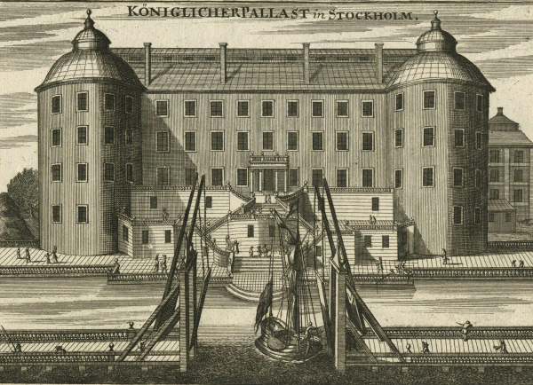 Schweden. - Stockholm. - Gabriel Bodenehr. - "Königlicher Pallast in Stockholm".